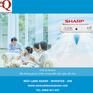 MAY LANH SHARP INVERTER ION DQ