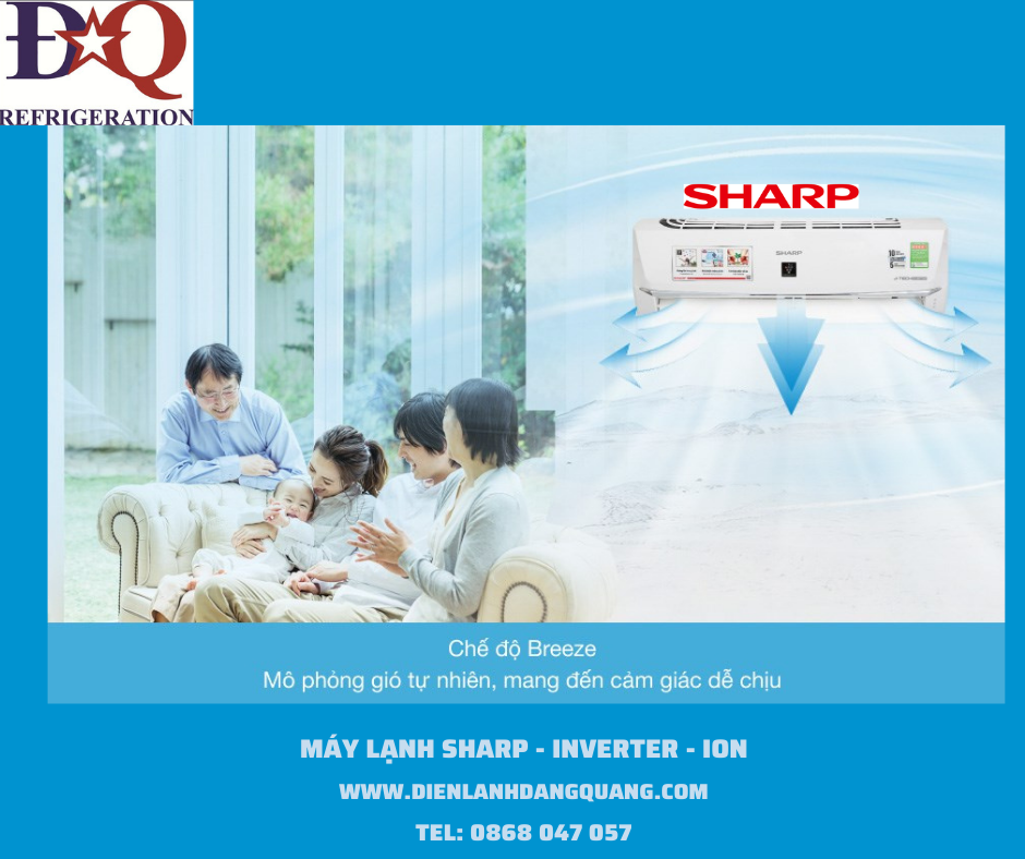 MAY LANH SHARP INVERTER ION DQ MAY LANH SHARP INVERTER ION DQ
